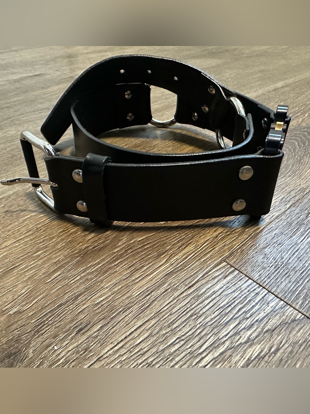 Alyx Black Leather Belt Sz M - Picture 3 of 7